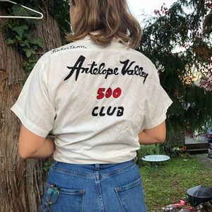 Vintage embroidered bowling shirt
